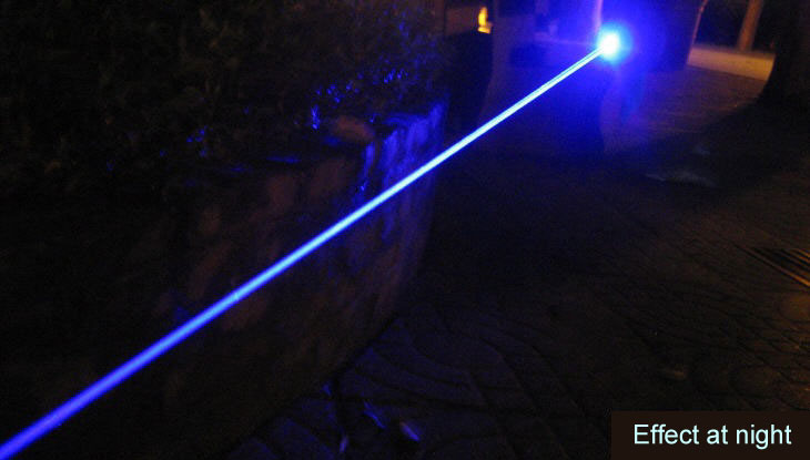 Newest 1W Blue Laser Pointer Water-proof and Focusable